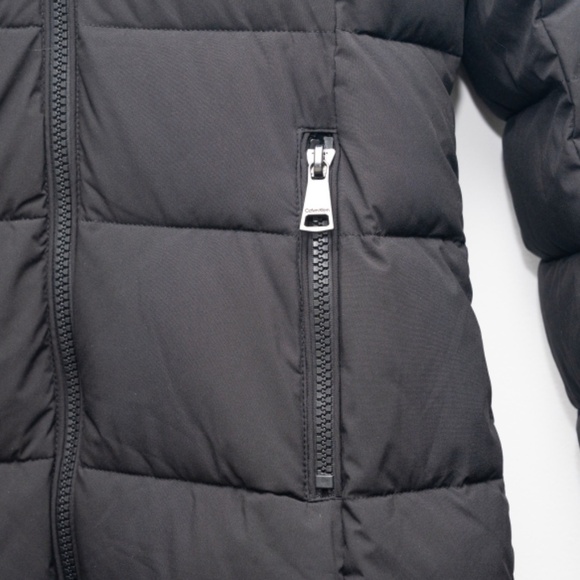 Calvin Klein. Long Bib-Front Puffer Jacket. - Picture 8 of 12